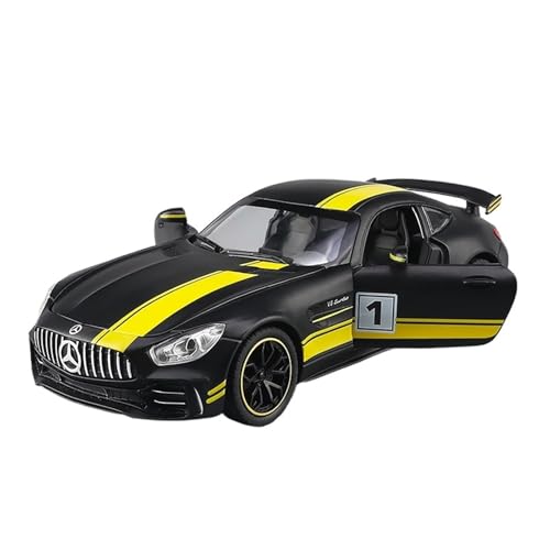 GUOLAIXIANG 1:24 für AMG Green Devil GTR Legierung Automodell Kinderspielzeugauto Sportwagensimulation Automodell(Black) von GUOLAIXIANG