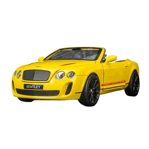 GUOLAIXIANG 1:24 für ISR Cabrio Sport Auto Modell Sound und licht Spielzeug Auto Metall Ornamente für Freund(Yellow) von GUOLAIXIANG