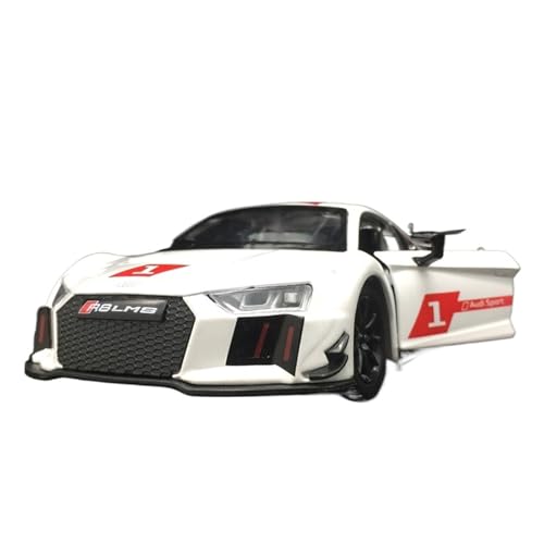 GUOLAIXIANG 1:24 für R8 LMS Auto Auto Modell Diecast Auto Modell Metall Spielzeug Auto Sammlung(White) von GUOLAIXIANG