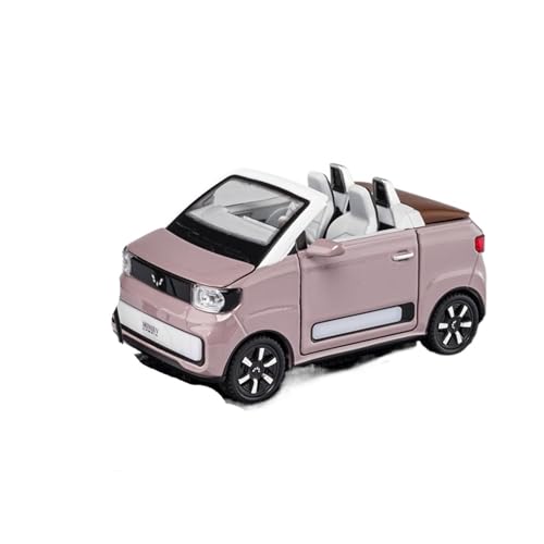 GUOLAIXIANG 1:24 für Wuling Hongguang Mini Cabrio Version Legierung Auto Modell Ornamente Simulation Auto Modell Spielzeug Auto Original Fabrik(Brown) von GUOLAIXIANG