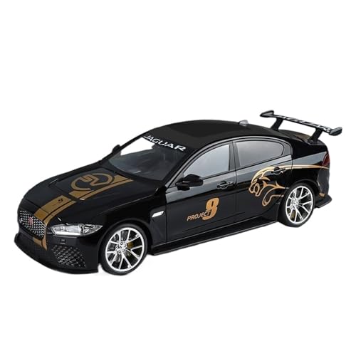 GUOLAIXIANG Exquisites Modell 1/18 Für Große Größe Jaguar XE SV Legierung Auto Modell Lenkung Stoßdämpfer Spielzeug Simulation Auto Modell Sammlung(Black) von GUOLAIXIANG