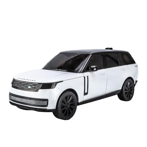 GUOLAIXIANG Exquisites Modell 1/18 Für Große Größe Land Rover Range Rover Legierung Automodell Lenkung Stoßdämpfer Spielzeug Simulation Auto Modell Sammlung(White) von GUOLAIXIANG