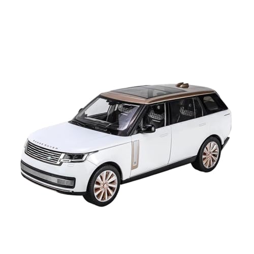 GUOLAIXIANG Exquisites Modell 1/18 Für Große Größe Land Rover Range Rover Legierung Automodell Lenkung Stoßdämpfer Spielzeug Simulation Auto Modell Sammlung(White 01) von GUOLAIXIANG