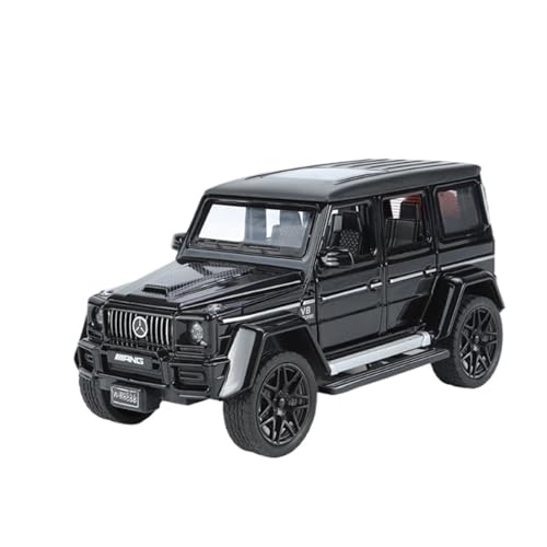 GUOLAIXIANG Exquisites Modell 1/32 Für G63 Modell Auto Zink Legierung Pull Back Spielzeug Auto Mit Sound Und Licht Für Kinder Vorhanden(Black) von GUOLAIXIANG