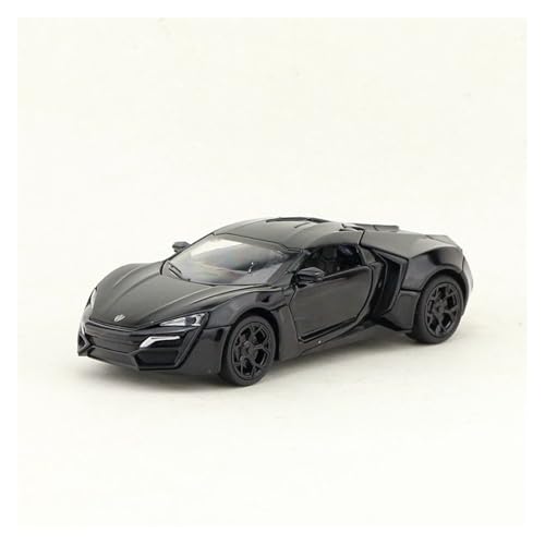 GUOLAIXIANG Exquisites Modell 1/32 Für Lycan Auto Modell Simulation Legierung Super Sport Auto Modell Luxus Auto Präsentieren(Black) von GUOLAIXIANG