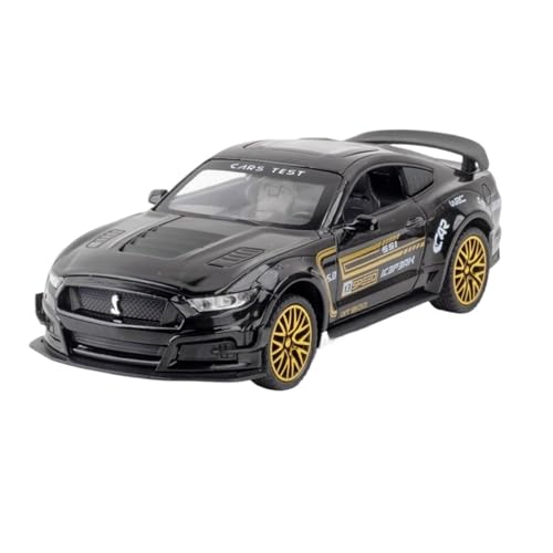 GUOLAIXIANG Exquisites Modell 1/32 für Wanderer W25K Modell Auto Druckguss Sammeln Pull Back Spielzeug Auto Mit Licht Und Sound(Black) von GUOLAIXIANG