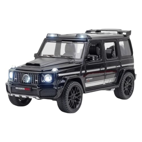 GUOLAIXIANG Exquisites Modell 1:24 Für BARBOS G800 Automodell Pull Back Autospielzeug Mit Sound Und Licht Zinklegierung Karosserie(Black) von GUOLAIXIANG