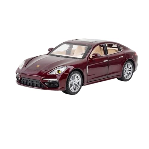 GUOLAIXIANG Exquisites Modell 1:24 Für Pors-Che Panamera Automodell Pull Back Autospielzeug Mit Sound Und Licht Zinklegierung Karosserie(Red) von GUOLAIXIANG