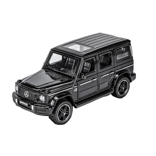 GUOLAIXIANG Exquisites Modell 1:32 Für AMG G63 Automodell Pull Back Autospielzeug Mit Sound Und Licht Zinklegierung Karosserie(Black) von GUOLAIXIANG