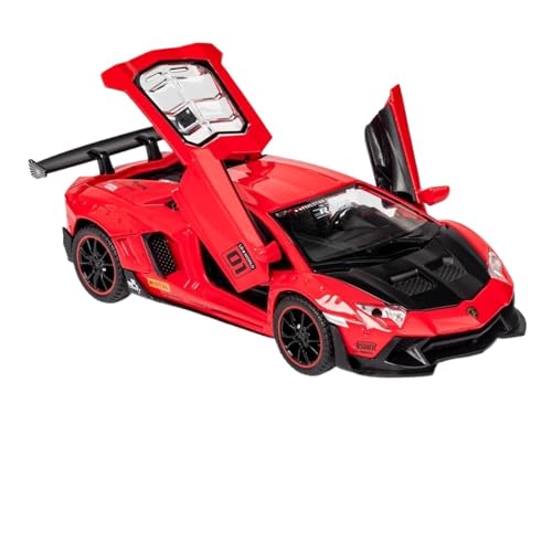 GUOLAIXIANG Exquisites Modell 1:32 Für Lamborghini LP700 Automodell Pull Back Autospielzeug Mit Sound Und Licht Zinklegierung Karosserie von GUOLAIXIANG