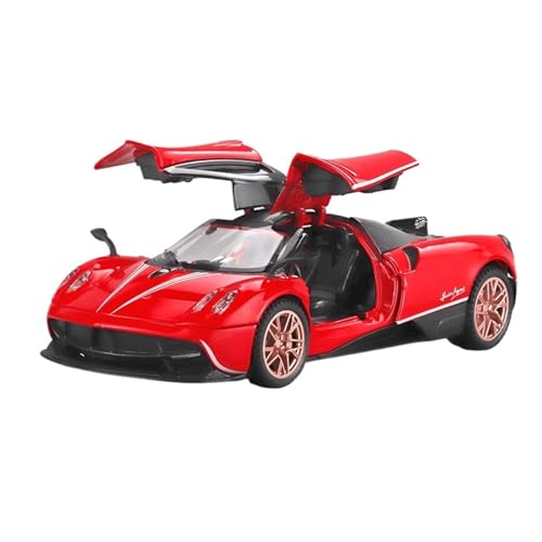 GUOLAIXIANG Exquisites Modell 1:32 Für Pagani DINASTIA Automodell Pull Back Autospielzeug Mit Sound Und Licht Zinklegierung Karosserie(Red) von GUOLAIXIANG