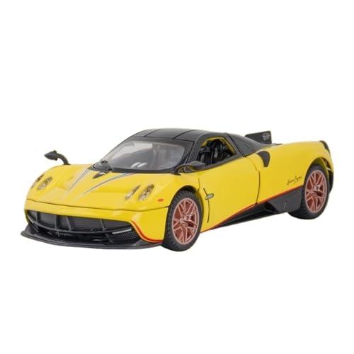 GUOLAIXIANG Exquisites Modell 1:32 Für Pagani DINASTIA Automodell Pull Back Autospielzeug Mit Sound Und Licht Zinklegierung Karosserie(Yellow) von GUOLAIXIANG