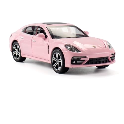 GUOLAIXIANG Exquisites Modell 1:32 Für Pors-Che Panamera Automodell Pull Back Autospielzeug Mit Sound Und Licht Zinklegierung Karosserie(Pink) von GUOLAIXIANG