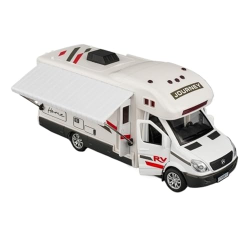 GUOLAIXIANG Exquisites Modell Großes Legierungs-RV-Spielzeugautomodell Reise-Cabrio-Bus-Kinderauto Camping-Simulation LKW Junge von GUOLAIXIANG