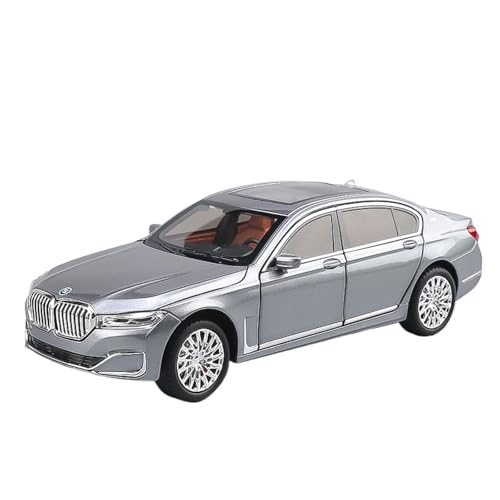 GUOLAIXIANG Für 1/24 BMW 7 Serie Auto Modell Legierung Simulation Limousine Metall Form Sammlung Ornamente(Silver) von GUOLAIXIANG