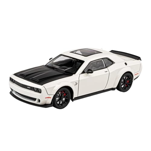 GUOLAIXIANG Für 1/24 große Simulation Hellcat Automodell Sammlung Ornament Legierung Sportwagen(White) von GUOLAIXIANG