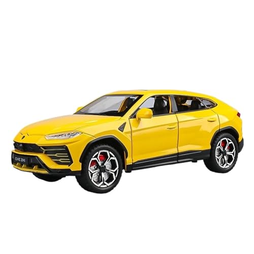 GUOLAIXIANG Für 1:18 Automodell Simulation Legierung Sportwagen Modell Ornamente(Yellow) von GUOLAIXIANG