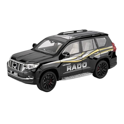 GUOLAIXIANG Für 1:18 Domineering Prado Automodell Legierung Sammlung Automodell Simulation Legierung Geländewagen SUV(Black) von GUOLAIXIANG