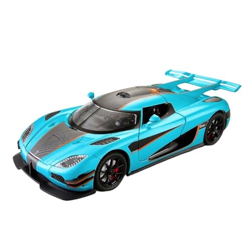 GUOLAIXIANG Für 1:18 Legierung Auto Modell Simulation Supercar Racing Legierung Modell Sammlung Gelegenheit Ornament(Blue) von GUOLAIXIANG