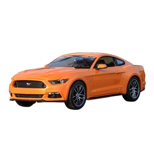 GUOLAIXIANG Für 1:18 Mustang Amerikanischen Muscle Car Simulation Legierung Auto Modell Sammlung Ornamente(Orange) von GUOLAIXIANG