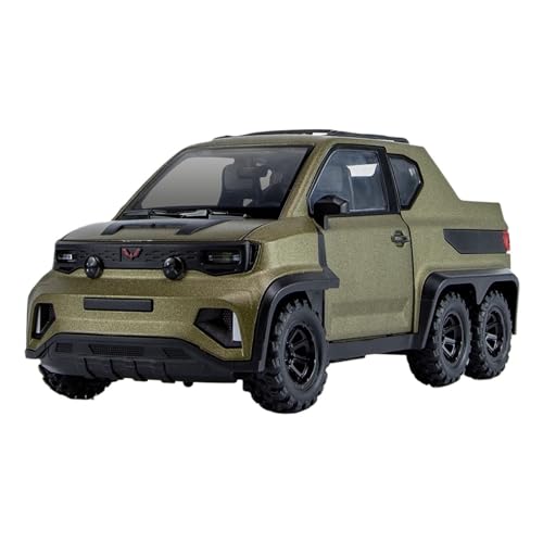 GUOLAIXIANG Für 1:18 Wuling Hongguang Mini EV Pickup Modell Legierung Simulation Auto Modell Geländewagen Modell Sammlung Ornament(Metallic) von GUOLAIXIANG