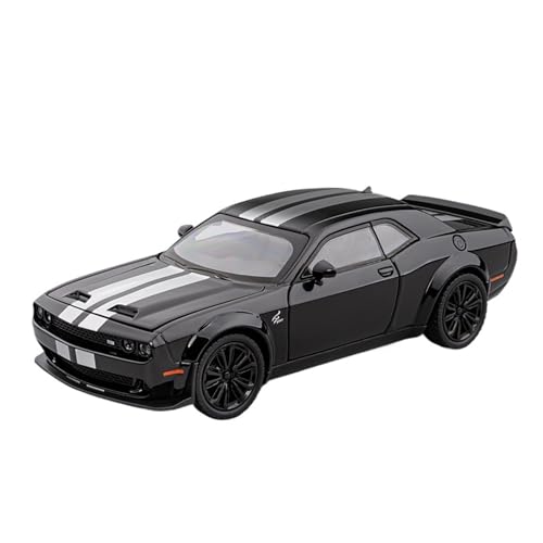 GUOLAIXIANG Für 1:22 Simulation Legierung Straßenpolizeiauto American Muscle Car Sound Und Licht Türöffnung Auto Sammlung Modell Ornament(Black) von GUOLAIXIANG