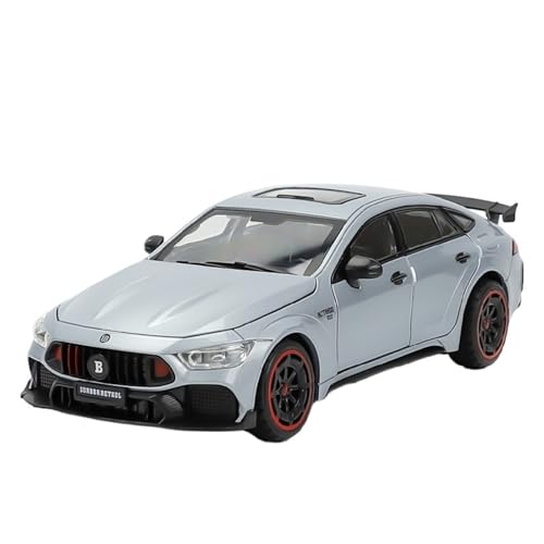 GUOLAIXIANG Für 1:24 AMG GT Modell Auto Simulation Legierung Auto Modell Sport Auto Ornamente(Silver) von GUOLAIXIANG