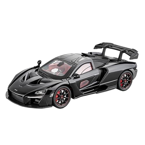 GUOLAIXIANG Für 1:24 Alloy Senna Supercar Model Collection Ornament Simulation Alloy Small Car Model Ornament(Black) von GUOLAIXIANG