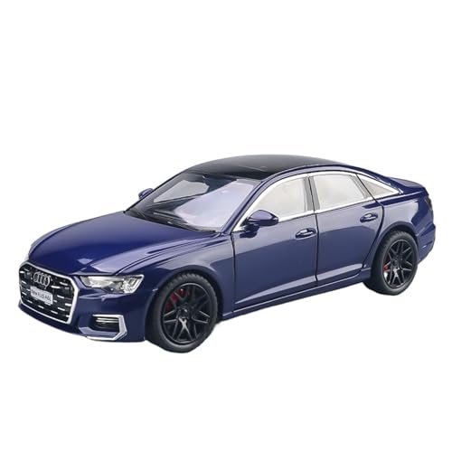 GUOLAIXIANG Für 1:24 Audi A6 Legierung Auto Modell Lenkung Stoßdämpfer Spielzeug Auto Simulation Auto Modell Ornamente(Blue) von GUOLAIXIANG