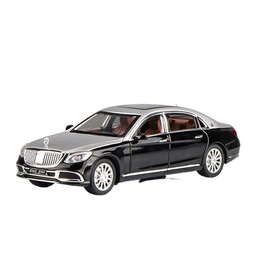 GUOLAIXIANG Für 1:24 Automodell S600 Großes Automodell Simulation Legierung Sammlung Ornamente Metall S-Klasse 680(Black) von GUOLAIXIANG