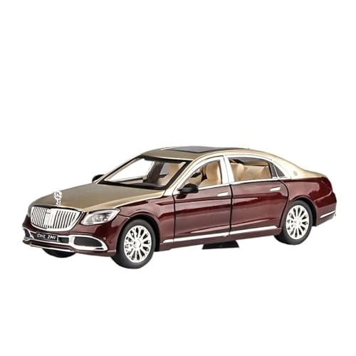 GUOLAIXIANG Für 1:24 Automodell S600 Großes Automodell Simulation Legierung Sammlung Ornamente Metall S-Klasse 680(Brown) von GUOLAIXIANG