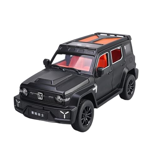 GUOLAIXIANG Für 1:24 Cyber ​​​​​​Automodell Simulation Legierung Auto Große Metall Geländewagen Ornamente(Black) von GUOLAIXIANG