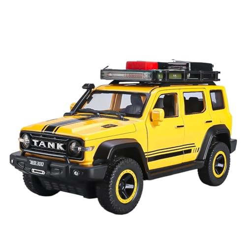 GUOLAIXIANG Für 1:24 Cyber ​​​​​​Automodell Simulation Legierung Auto Große Metall Geländewagen Ornamente(Yellow) von GUOLAIXIANG