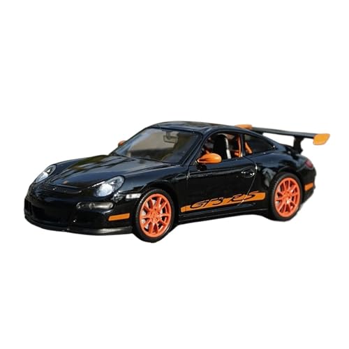 GUOLAIXIANG Für 1:24 Legierung Automodell 911 (997) GT3RS Sportwagensimulation Gesamtautomodell(Black) von GUOLAIXIANG