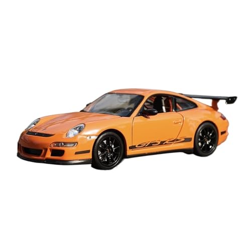 GUOLAIXIANG Für 1:24 Legierung Automodell 911 (997) GT3RS Sportwagensimulation Gesamtautomodell(Orange) von GUOLAIXIANG