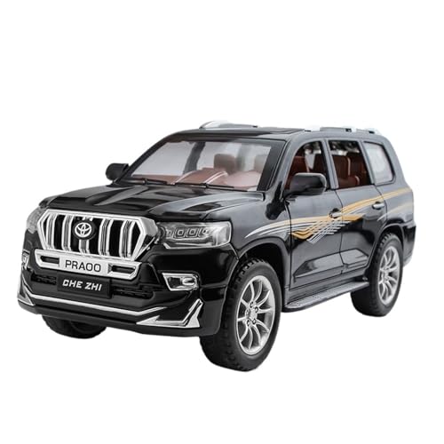 GUOLAIXIANG Für 1:24 Prado Metall Auto Modell Simulation Sammlung Geländewagen(Black) von GUOLAIXIANG