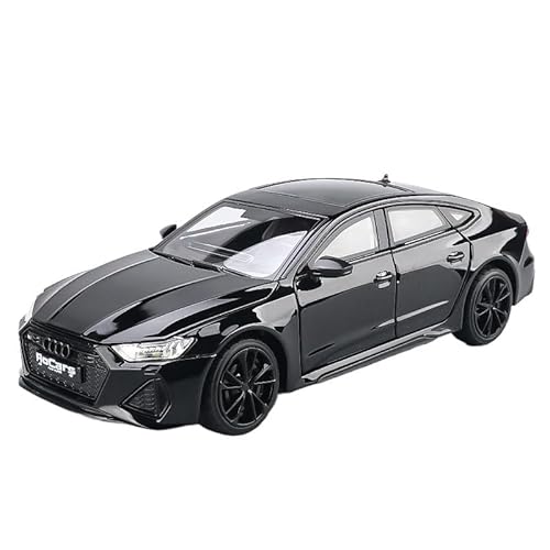 GUOLAIXIANG Für 1:24 RS7 Automodell Legierung Simulation Automodell Ornamente Schwarz Sportwagen(Black) von GUOLAIXIANG