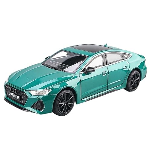 GUOLAIXIANG Für 1:24 RS7 Automodell Legierung Simulation Automodell Ornamente Schwarz Sportwagen(Green) von GUOLAIXIANG