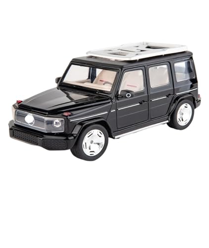 GUOLAIXIANG Für 1:24 Simulation Großformatige Neue Energie EQG Automodell Legierung Geländewagen Sammlung Ornament(Black) von GUOLAIXIANG