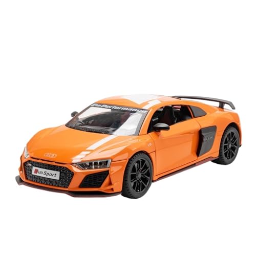 GUOLAIXIANG Für 1:24r8 Automodell Metallautomodell Sportwagensimulationslegierung Große Ornamente(Orange) von GUOLAIXIANG