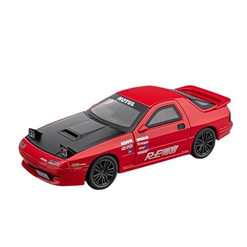 GUOLAIXIANG Für 1:32 Simulation Collection Modell RX7 Legierung Modell Ornament Sound Und Licht Sportwagen Auto(Red) von GUOLAIXIANG