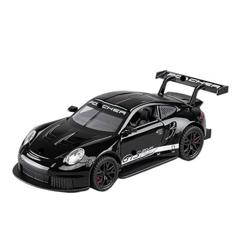 GUOLAIXIANG Für 911 GT3 RS 1:32 Legierung Simulation Exquisite Sportwagen Sound Und Licht Feedback Tür Öffnung Limousine Sammlung Modell Ornament(Black) von GUOLAIXIANG