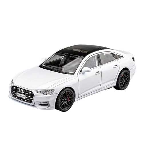 GUOLAIXIANG Für A6L Modell 1:24 Auto Nachahmung Legierung Auto High-end-Sammlung Ornamente(White) von GUOLAIXIANG