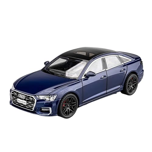 GUOLAIXIANG Für Audi A6L Modell 1:24 Auto Nachahmung Echt Legierung Auto Sammlung Ornamente(Blue) von GUOLAIXIANG