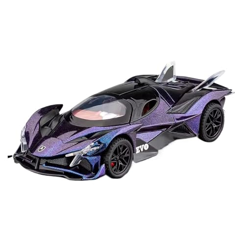 GUOLAIXIANG Für Automodell Legierung Supersportwagen Automodell Simulationsmodell Ornamentsammlung(Purple) von GUOLAIXIANG