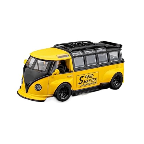 GUOLAIXIANG Für Automodell T1 Sammlung Bus Van Legierung Automodell Simulation Retro Old Master Collection Modell(Yellow) von GUOLAIXIANG