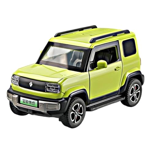 GUOLAIXIANG Für Baojun Yue Auch Modifizierte Version Legierung Simulation SUV Auto Modell Dekoration Sammlung Figur(Green) von GUOLAIXIANG