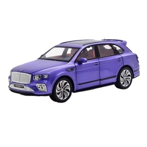 GUOLAIXIANG Für Bentayga Legierung Auto Modell Luxus Auto Simulation Auto Modell Sammlung Ornamente Off-Road Fahrzeug(Purple) von GUOLAIXIANG