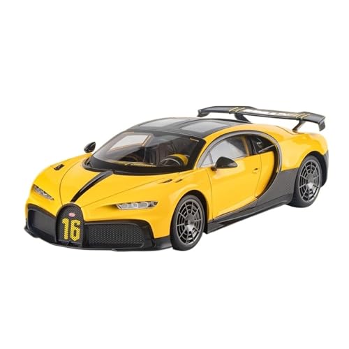 GUOLAIXIANG Für Chiron 1:18 Legierung Auto Replik Echtes Auto Modell Super Sport Auto(Yellow) von GUOLAIXIANG