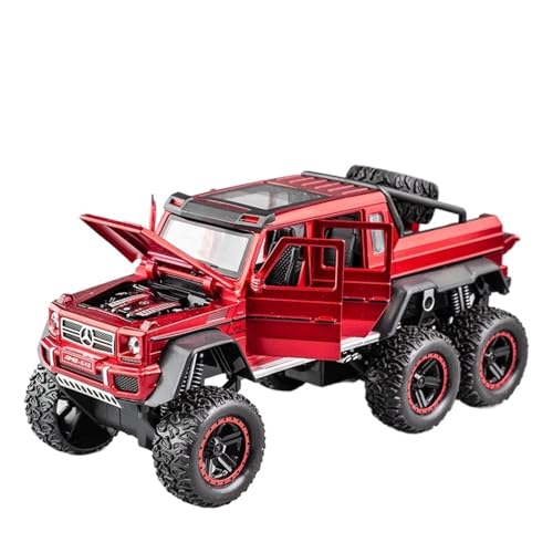 GUOLAIXIANG Für Da Ben G63 Geländewagen Legierung Modell 1:32 Suspension Auto Modell Ornament(Red) von GUOLAIXIANG